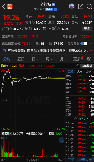 停牌前大涨！300246，拟易主
